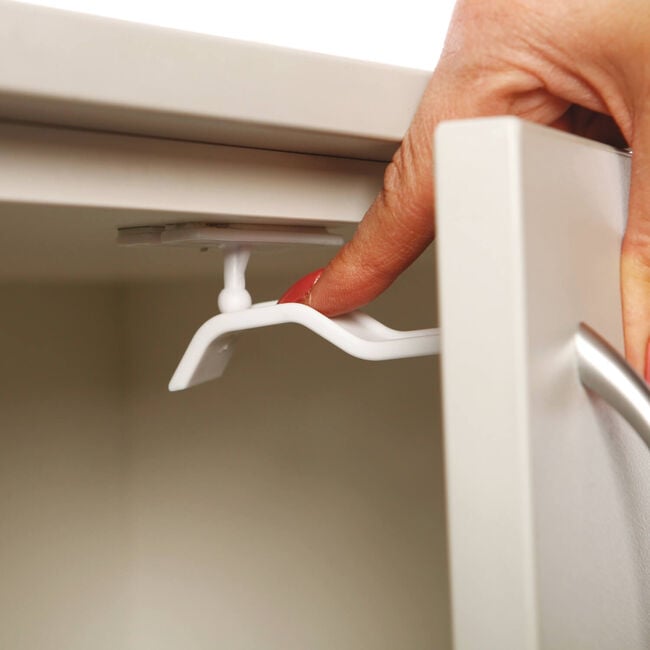 Adhesive Cupboard/Drawer Double-Latches 2Pk