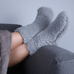 Teddy Socks Pair - Steel