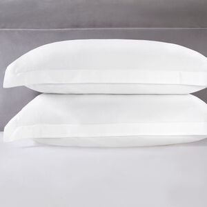 OXFORD PILLOWCASE PAIR Tencel/Cotton White