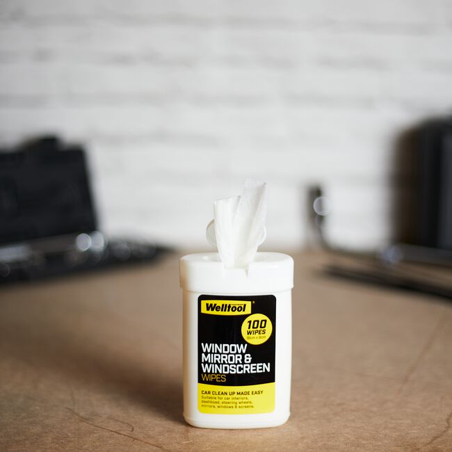 Window Mirror & Windscreen Wipes - 100 Sheets