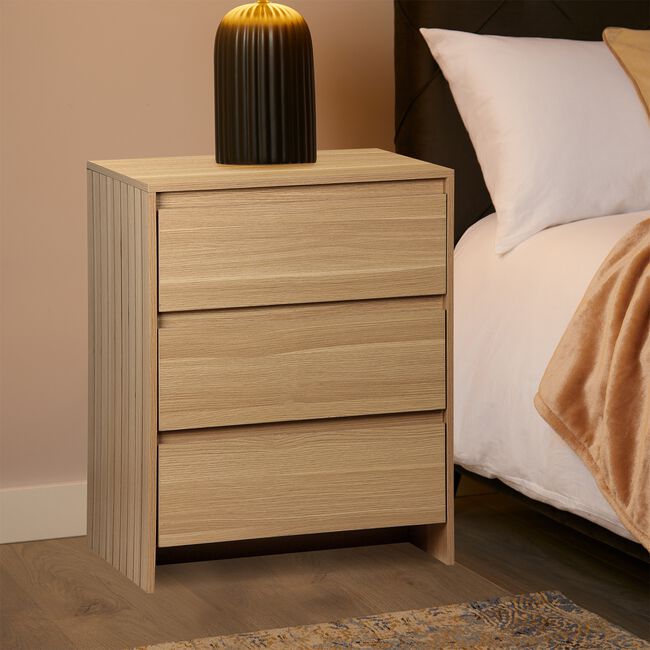 Fairmont Oak 3 Drawer Cabinet