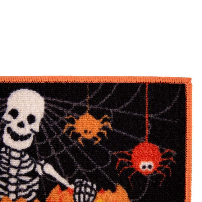 Skeleton & Pumpkin Doormat 40cm x 60cm