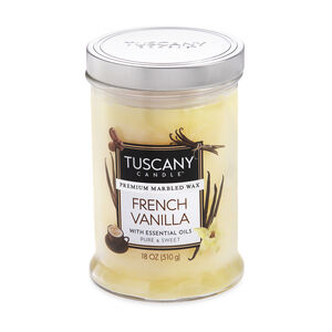 Tuscany Double Wick Candle French Vanilla 18oz