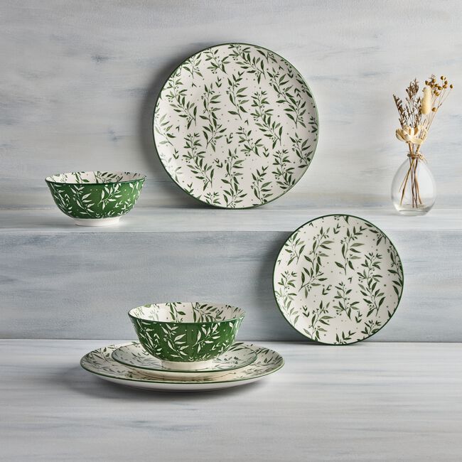 Abney & Croft Botanical 12 Piece Dinner Set