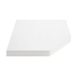 Bergen Corner White Floating Shelf
