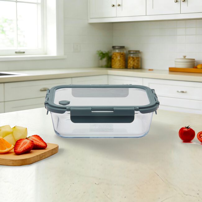 Glona Rectangle 1.52L Glass Food Storage Container