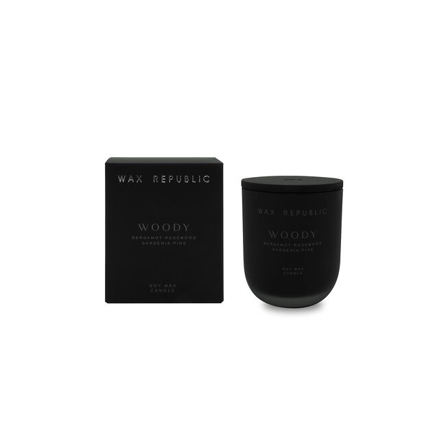 Wax Republic Woody Bergamot Rosewood Large Candle