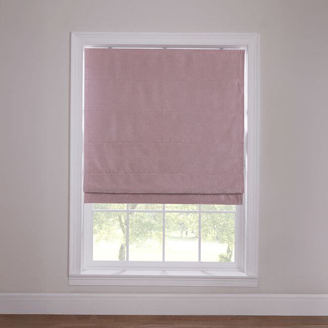 BLACKOUT & THERMAL TEXTURED ROSE 90X140cm Roman Blind