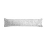 Velvet Crush Draught Excluder Silver 22 x 90cm