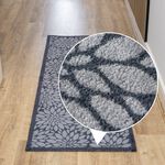 Flowers Black/Grey Mega Runner 57cm x 150cm