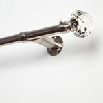 ROOM DARKENING EXTENDABLE DIAMOND 70-120cm Nickel