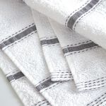 Stripe Tea Towels 2 Pack - Charcoal