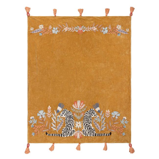 Wydler White Tiger Throw 125cm x 150cm - Gold