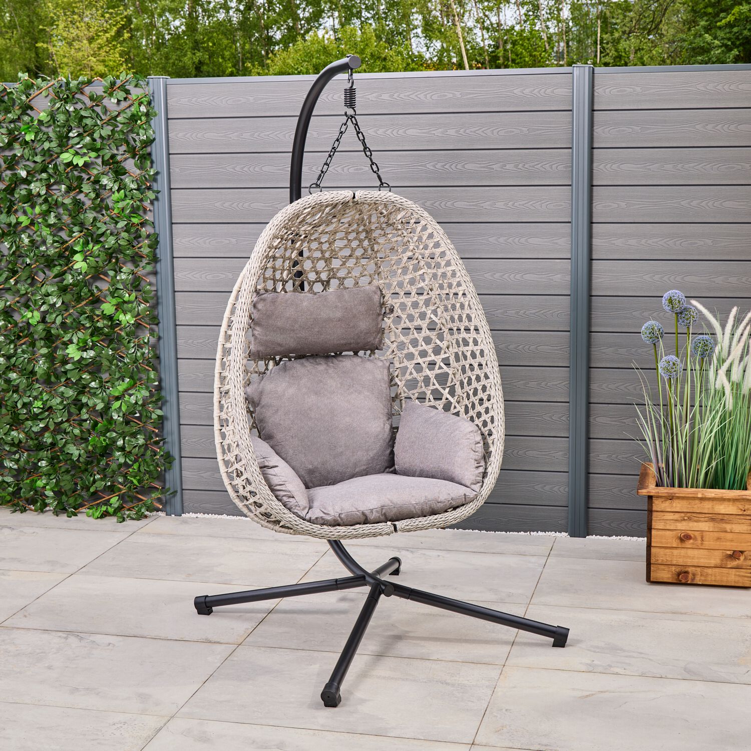 egg chair in store
