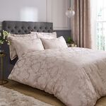 CATHERINE LANSFIELD SUPERKING DUVET COVER Damask Jacquard Champagne 