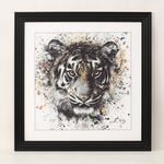 Tiger Jewelled Framed Art 60cm x 60cm