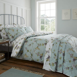 DOUBLE DUVET COVER Wisteria Duck Egg