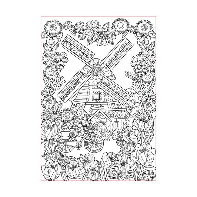 Adult Colouring Book - Cities