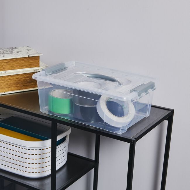 STORAGE MASTER 7L STORAGE BOX WITH CLIP AND HANDLE