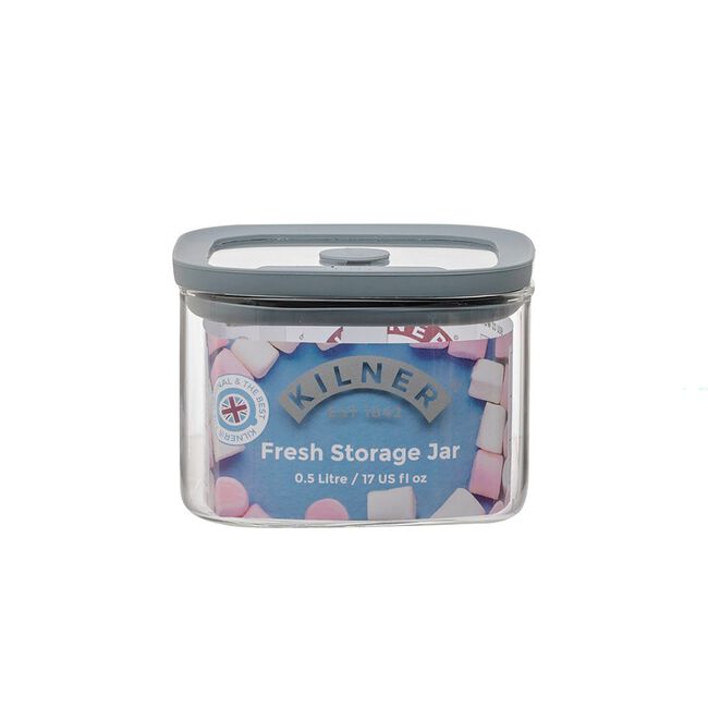 Kilner Fresh Square 0.5L Glass Jar
