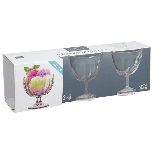 Sundae Glass Dish 3 Pack