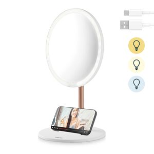Carmen Rechargeable LED Magnetic Mirror With Light