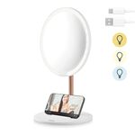 Carmen Rechargeable LED Magnetic Mirror With Light