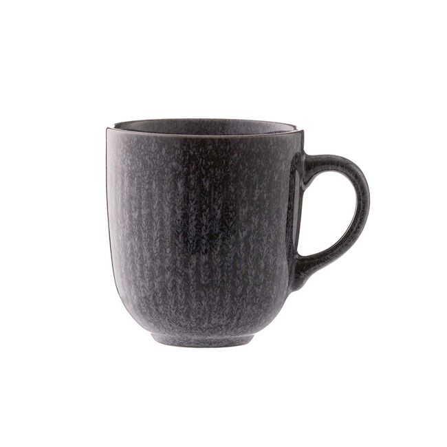 Mason Cash Reactive Linear Black Mug