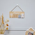 Home Wooden Wall Art Plaque
