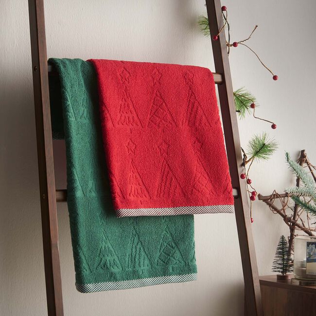 Nicole Day Carved Fir Guest Towel - 2 Pack