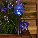 Crackle Ball Post Solar Light