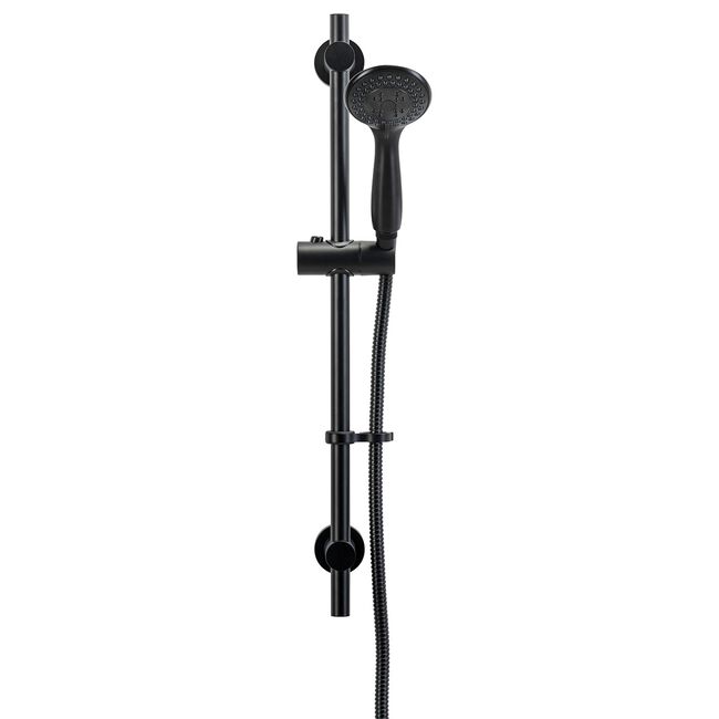 Croydex Nero 3 Function Shower Set Matt Black