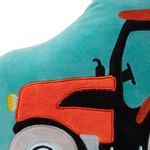 Happy Days Orange Tractor 35cm Cushion