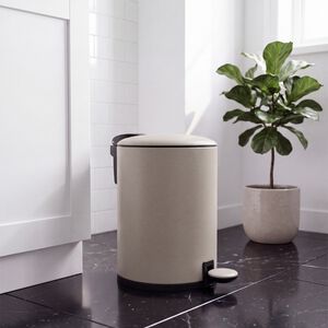SILVIE MATT BEIGE 3L SOFT CLOSE BATHROOM Bin