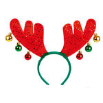 Reindeer with Antlers Bauble Headband