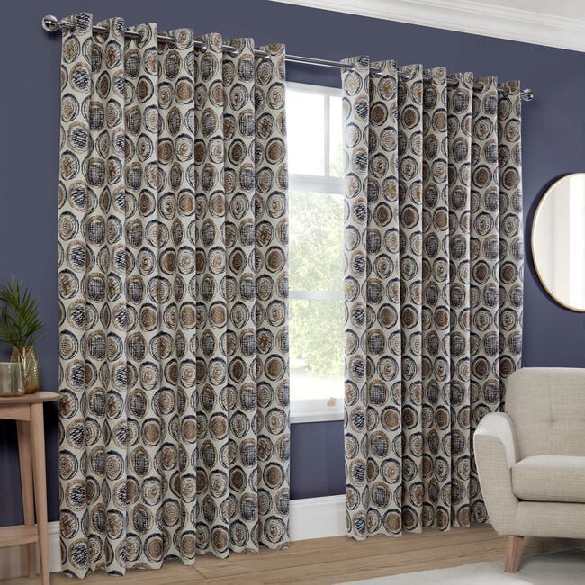 BLACKOUT & THERMAL ROTATE NAVY 66x54 Curtain