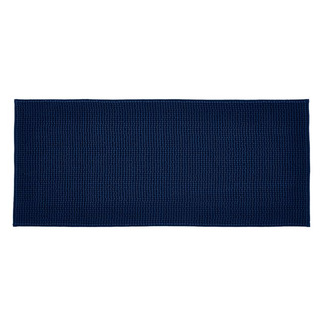 CATHERINE LANSFIELD EXTRA LONG BOBBLE BATH MAT NAVY
