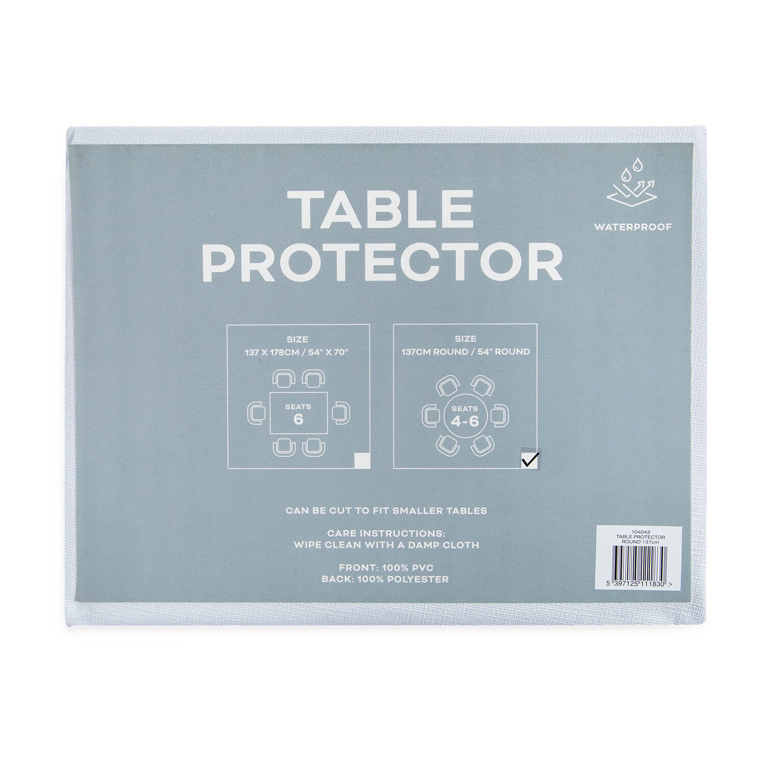 Table Protector Round 137cm Home Store + More