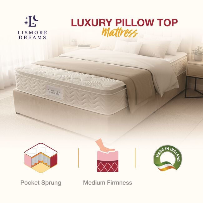 LISMORE DREAMS Single Luxury Pillow Top Mattress