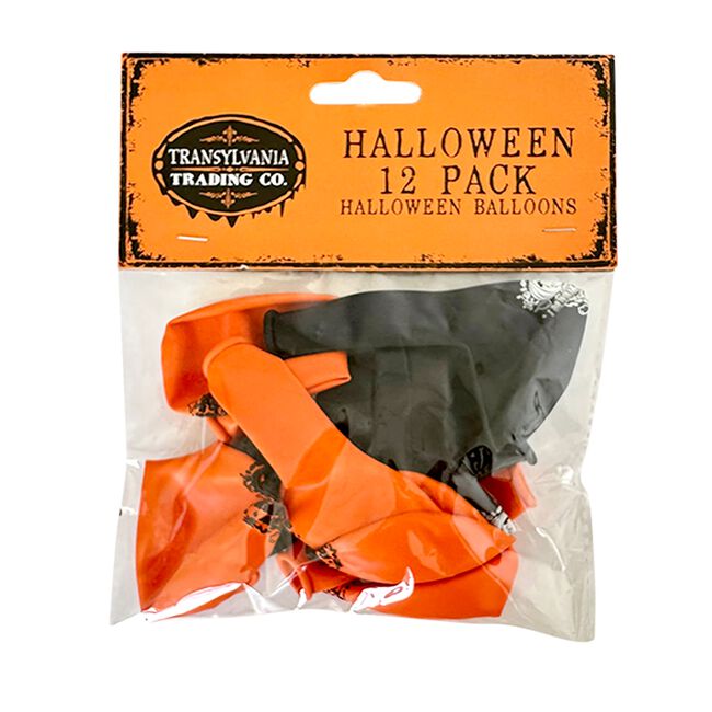 Halloween Balloons - 12 Pack