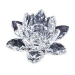 Cashel Living Crystal Lotus Flower Candle Holder