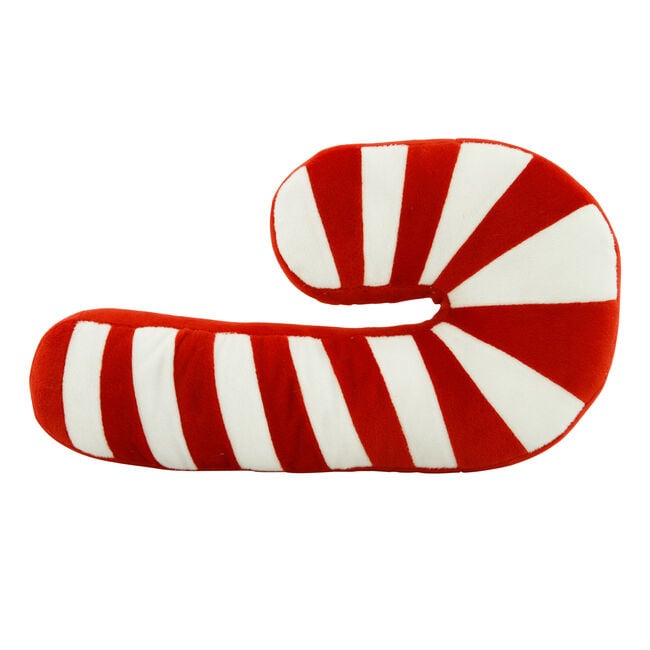 Candy Cane Cushion 40cm - Red/White