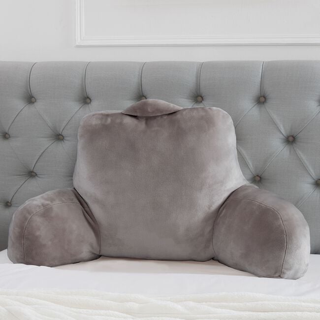 Nicole Day Plush Reading Pillow - Mink