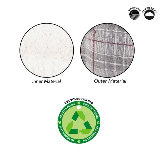 HERITAGE PET BED SMALL 46X36X15CM