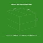 380GSM Garden Seat Pad Storage Bag 