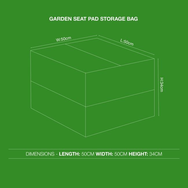 380GSM Garden Seat Pad Storage Bag 