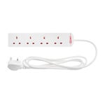 4 Way Extension Lead 2m Blister Pack