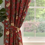DREAMS & DRAPES Sandringham Red 66x54 Curtain