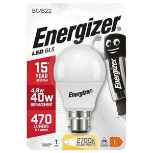 Energizer GLS B22 LED Bulb Opal 5.6W (EQ40W)