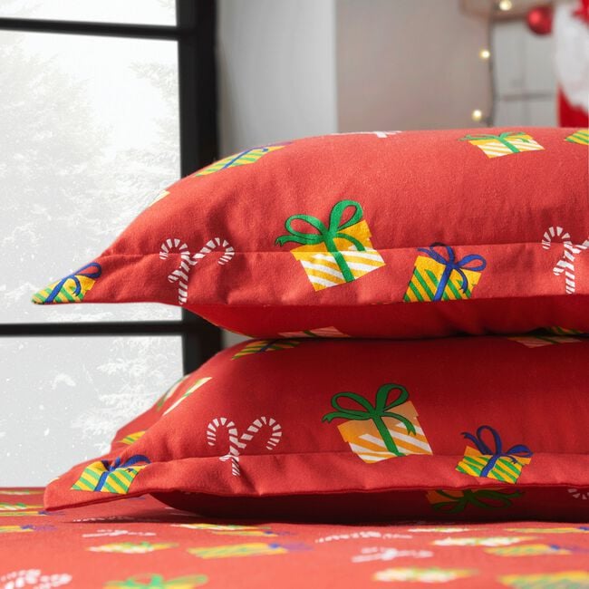 Brushed Cotton Elf Suit Oxford Pillowcase Pair